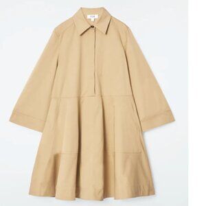 COS COTTON UTILITY SHIRT DRESS